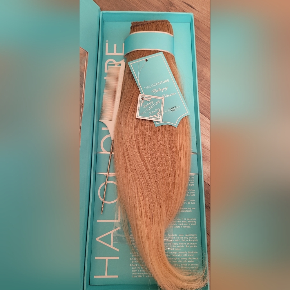 HaloCouture 16 inch blonde balayage halo